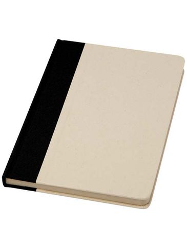 Liliana notatnik A5 w twardej okładce z tworzywa sztucznego pochodzącego z trzciny cukrowej, czarny