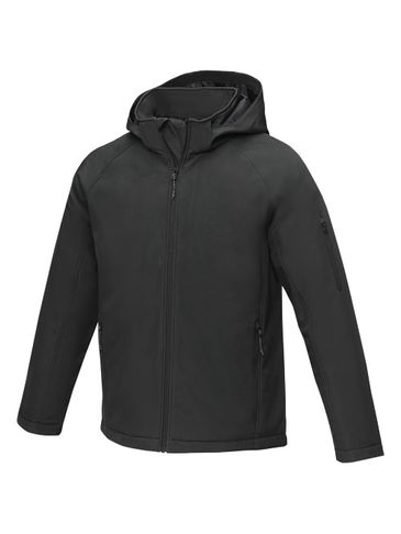 Notus męska ocieplana kurtka softshell, czarny