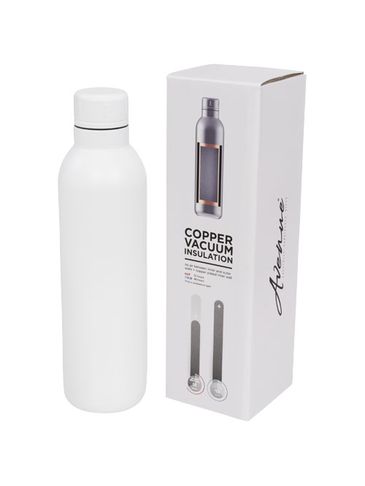 Sportowy bidon izolowany próżniowo Thor 510 ml, biały