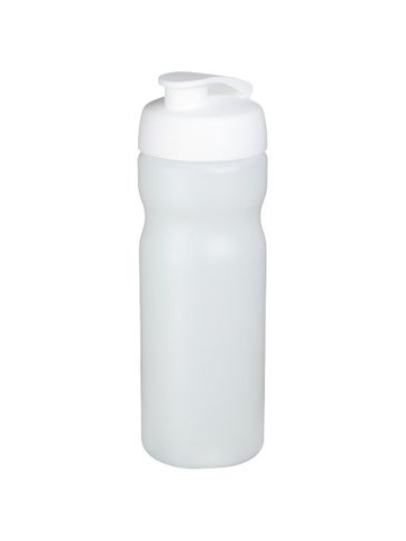 Bidon Baseline® Plus o pojemności 650 ml z otwieranym wieczkiem, przezroczysty / biały