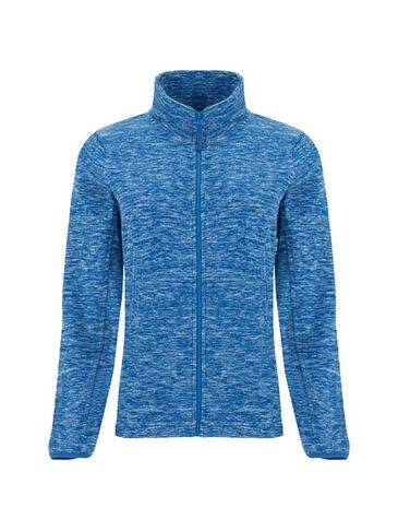 Artic damska kurtka polarowa z zamkiem błyskawicznym na całej długości, heather royal blue