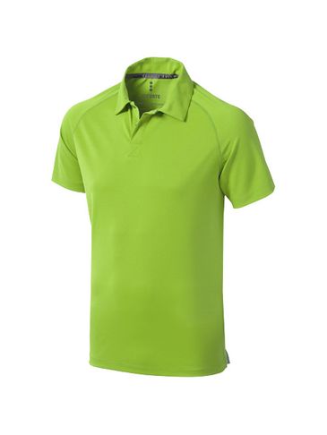 Męskie polo Ottawa z krótkim rękawem z dzianiny Cool Fit odprowadzającej wilgoć, zielone jabłuszko