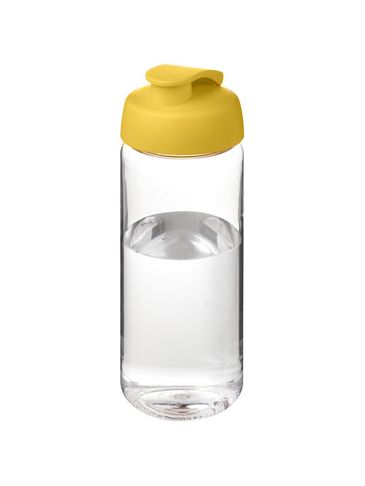 Bidon H2O Active® Octave Tritan™ o pojemności 600 ml, przezroczysty bezbarwny / żółty