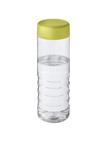 H2O Active® Treble 750 ml screw cap water bottle, przezroczysty / limonka