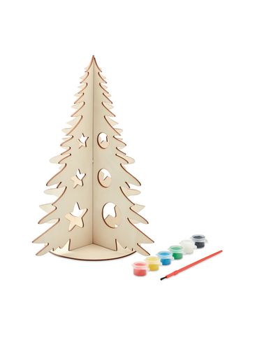 TREE AND PAINT - Drewniana choinka DIY